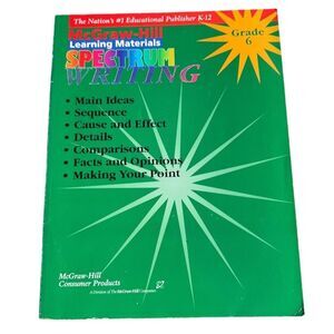 Spectrum Writing Grade 6 Workbook McGraw Hill 2023